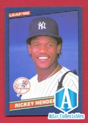 1986 Leaf #37 RICKEY HENDERSON New York YANKEES Oakland California